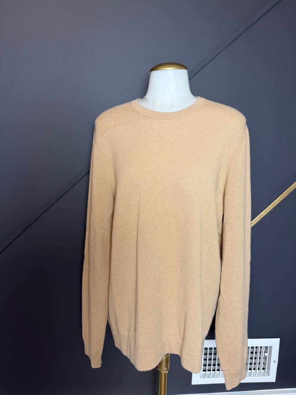 Outerknown Men’s Crewneck Sweater in Camel